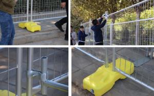 China Festivals 2''×4'' Temporary Fence Panels Electro Galvanizing factory