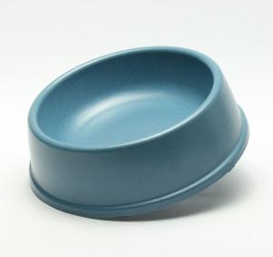 China Blue Commercial Bamboo Pet Bowl , Non - Skid Bamboo Dog Feeder Oem Service factory