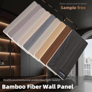 China 5mm 8mm Decorative Bamboo Fiber Wall Panels Modern Sound Absorbing factory
