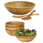fda bamboo salad bowl fruit bowl serving bowls