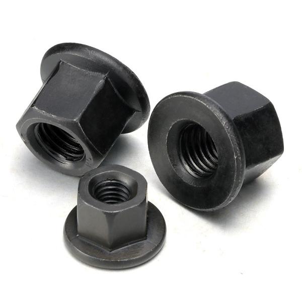 M10-M30 Hexadecimal Flange Thickening Nut with Pad Plate ISO9001 Certified Zinc
