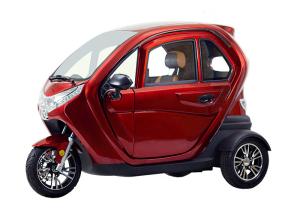 China Stable Covered Electric Tricycle 1500W Motor Adjustable Seat 45 Km Per Hour factory
