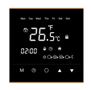 China IP20 Wifi Room Thermostat , Touch Screen Room Thermostat 86mm X 86mm X11mm factory