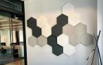 PET Sound Absorbing Sound Hexagonal Acoustic Panels 14x12x0.5 Inches