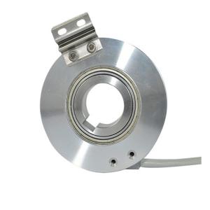 Keyway Hollow Shaft Encoder 25mm Hole Shaft With 8mm Key Slot NPN Output High Resolution Up To 32768ppr