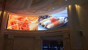 China Curved Indoor LED Display Screen Video Wall 1200 Nits For Exhibition factory