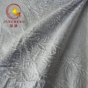 China 2019 new 3d embroider holland velvet for blackout curtain fabric factory