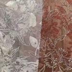 320gsm Velvet Polyester Silk Velour Fabric Burnt Print Floral Love Heart Leopard