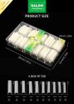 Square Full Covered Ultra-Thin ABS False Nail For Salon Nail Extensions Easy DIY