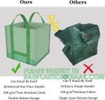 Heavy Duty Home and Yard Waste Bag 48-Gallon Woven Polypropylene, Reusable Lawn