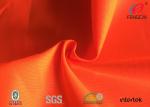 Safety Vest Orange Reflective Fabric Fluorescent Material Fabric For Garment