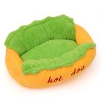 Various Size Pet Bed Warm Soft Fiber Dog Lounger Bed Available In All Seasons