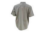 Grey Color Mens Oxford Work Shirts , Short Sleeve Button Up Work Shirts Anti