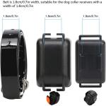 PU Plastic Strap Band Buckle Waterproof Dog Collars 3/4" Compatible With Garmin