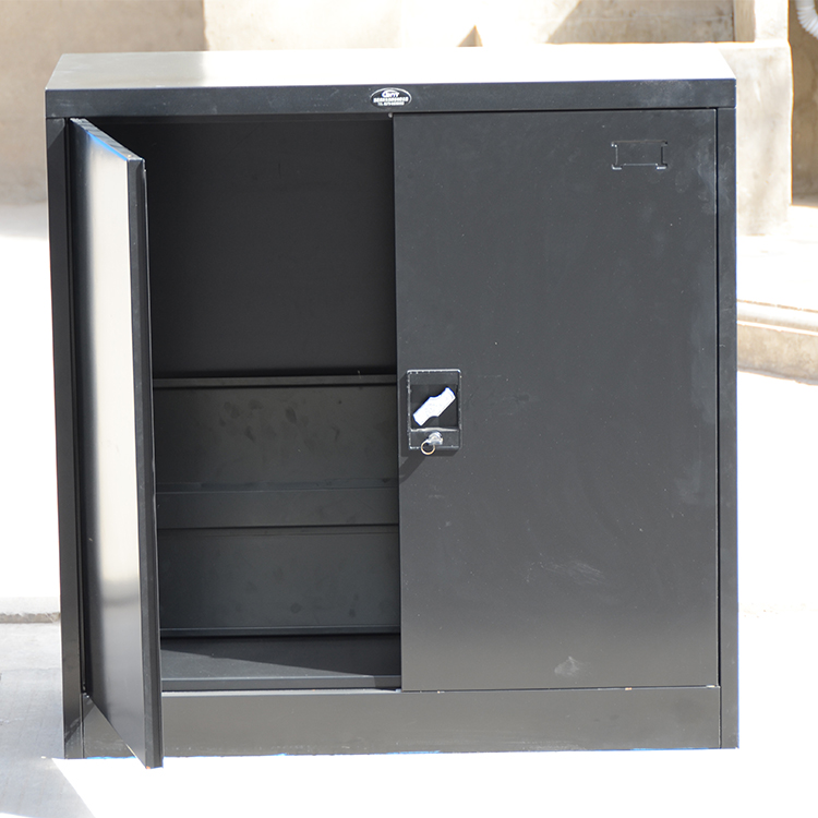 Bedroom Clothes Storage Two Doors RAL Color Electrostatic Iron Cupboard