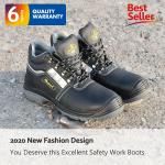 Memory Foam Steel Toe Work Boots Safety Shoes Mens Safety Boots Size 8 6 5 4 3