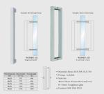 square tub W-DH601 back to back SUS304 Stainless Steel entry door handles set