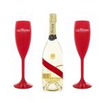 Mumm Branded Wine Accessories Coloured Acrylic Polycarbonate Champagne Flutes