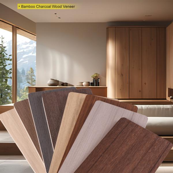 PVC Wood Grain Wall Board 8 Mm Bamboo Wood Fiber Wood Veneer Decoration Wall