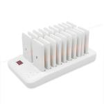 White 433.92mhz Restaurant Pager System / Restaurant Buzzers ABS