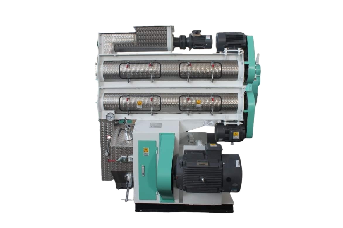 China 2-5T/H Double Motor Double-layer Conditioner Small Pellet Mill Machine factory