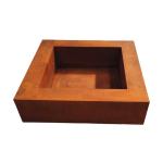 Corten Steel/Weathering Steel Fire Pits Round/Square Wood Burning Fire Pit