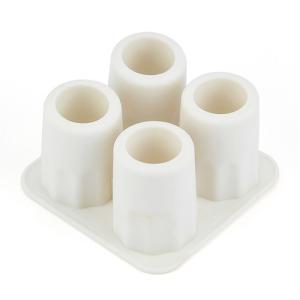 China Set Of 4 Small Silicone Mini Ice Cube Tray , Cool Ice Trays For Soft Drinks factory