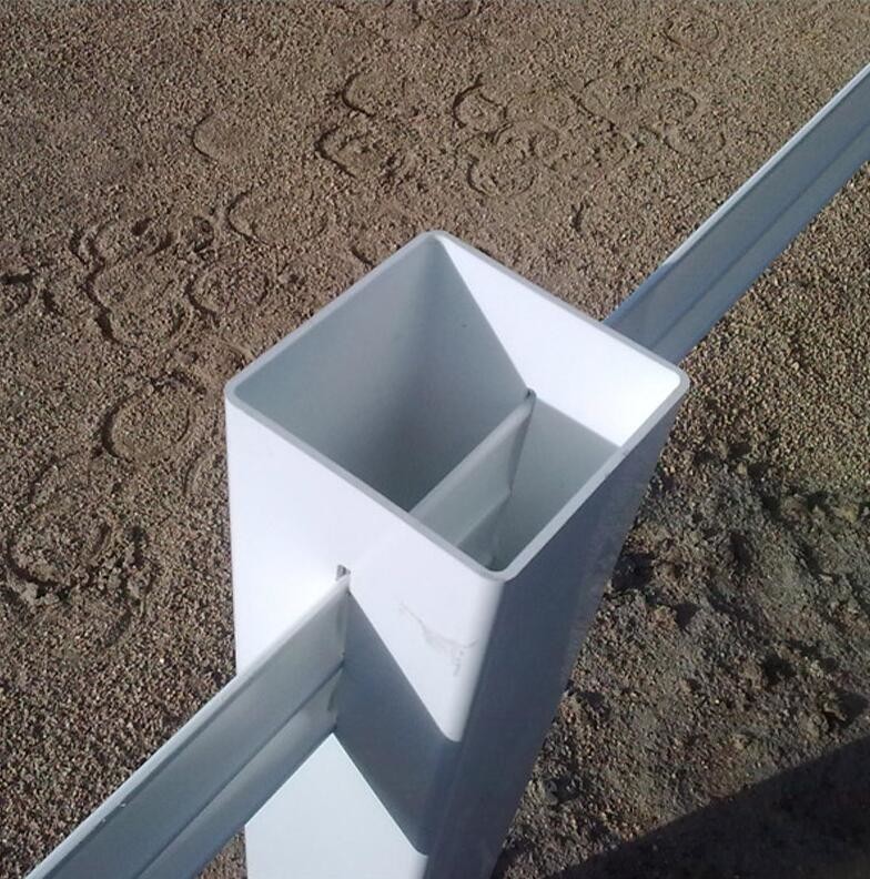 1.2m Welded Wire Mesh Fence 3 Rails Post And Rail White Pvc Horse Farm Fence
