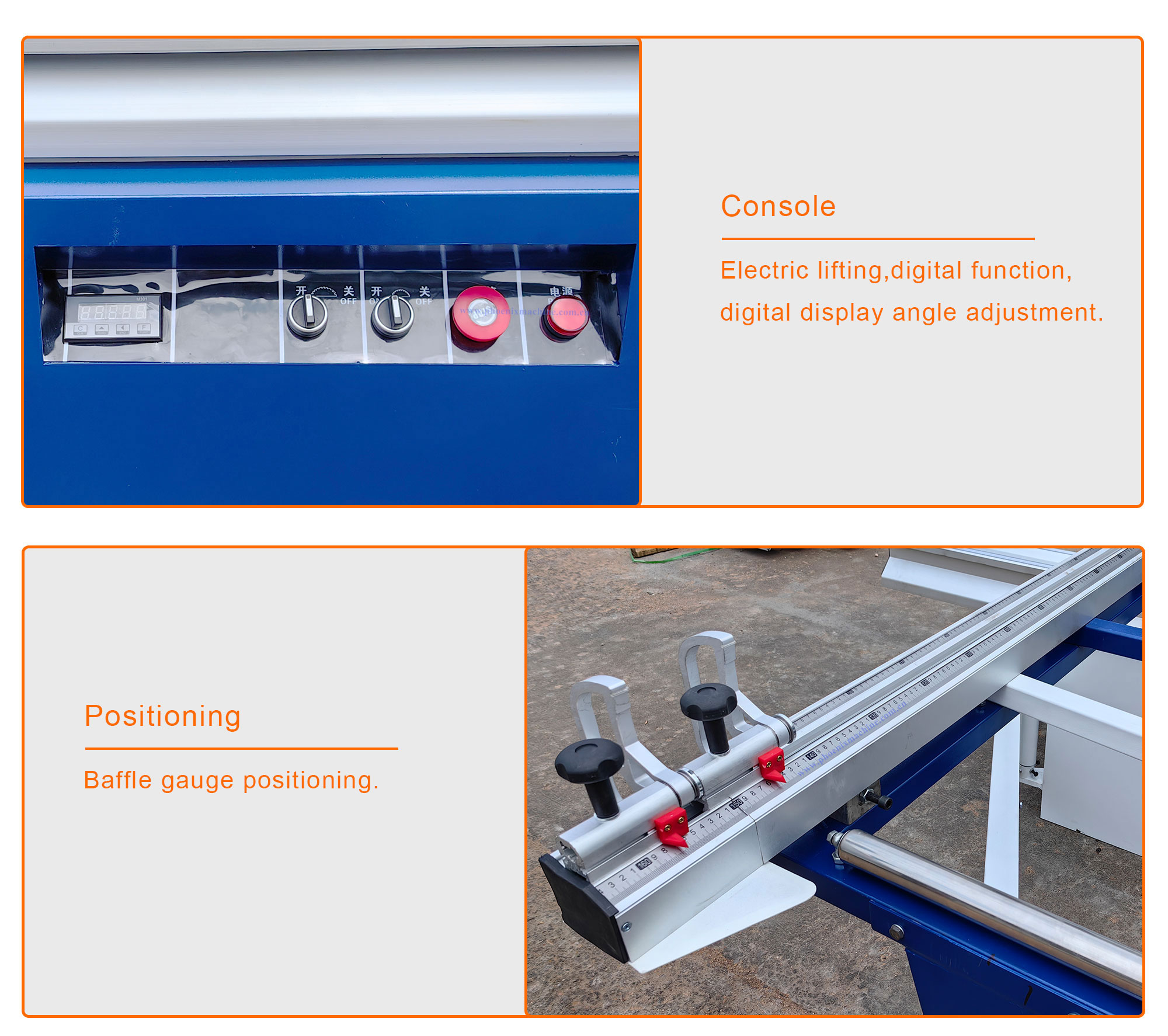 High Accuracy Sliding Table Panel Saw For Woodworking Furniture MJ3200 3250*3150*900mm Size