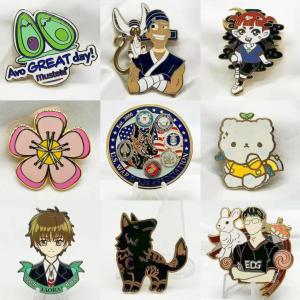 China Custom Logo Metal Hard Enamel Badge Fashion Jersey Decorative Lapel Pins factory