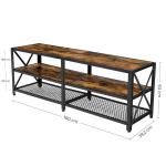 Large TV Stand, Long TV Stand, Industrial TV Furniture, Particleboard TV Stand,