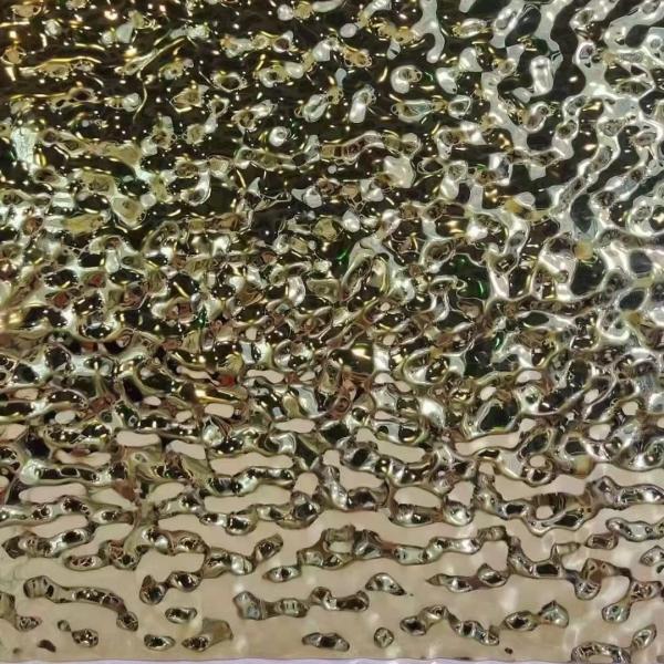 304 Watershed Flower Panel Levha Ayna Killer Levha Rose Gold SUS304 Stainless