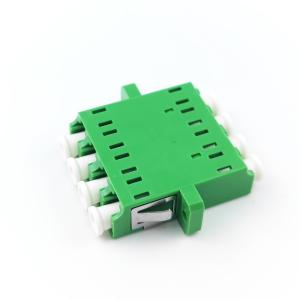 China LC/APC Optic Fiber Adapter Eared Square Transformation in Green Color factory