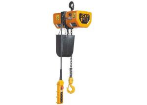 China Durable 1 Ton Electric Hoist Hook Type Electronic Chain Hoist With Chain Bag factory