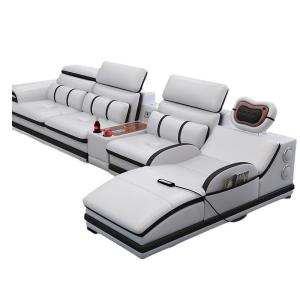 China En's Fun Modern Simple Multi-Functional Leather Massage Sofa Combination For Living Room 354*101*83CM factory