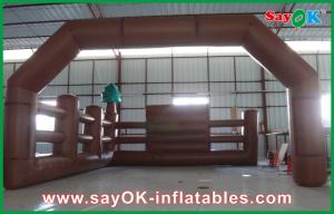 China Commercial Inflatable Arch With Fence Inflatable Advertisement factory