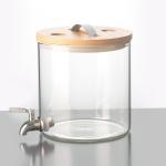 5L Lead Free Borosilicate Glass Beverage Jar Drinking Dispenser For Banquet