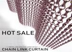 Customized Chain Link Curtain Insect Metal Fly Screen Curtains Gold 90x210cm