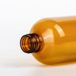 Empty 200ml 300ml Plastic Cosmetics Containers Packaging Luxury Amber Shampoo