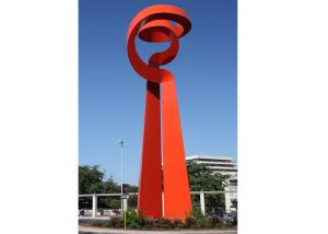 China Outside Large Contemporary Painted Sculpture Stainless Steel Corrosion Stability factory