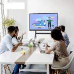Lcd Electronic Interactive Board Display , Company Conference Intelligent