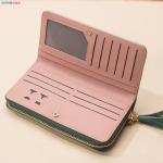Anti-Theft RFID Ladies Wristlet Wallet with Large Capacity and Multi Card Holder