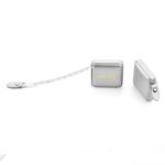 Leather Covered Personalised Sewing Tape Measure 60 Inch Square Shape With