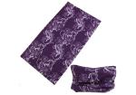 Autumn Purple Fishing Hair Wrap , Neck Scarf Custom Logo Printed