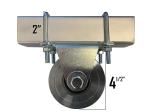 Double Bearing Bolt V-shaped Sliding Roller Track Grooved Wheel