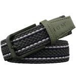 Unisex Braided Elastic Woven Belt Mens Stretch 90cm Zinc Alloy Buckle