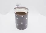 Fox Shaped Ceramic Treat Jar Silicone Airtight Food Container Hand Painted