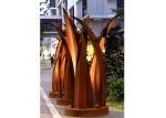 Contemporary Rusty Welding Garden Corten Steel Leaf Sculpture