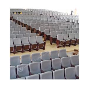 China Steel Frame Black Cinema Auditorium Chair With Sleek Design Armrests And Heavy Duty Construction factory