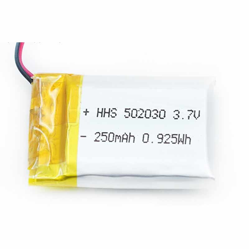 PL502030 3.7V 250mAh Lithium Ion Battery Pack 1C Discharge